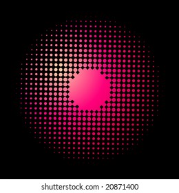 halftone pattern for text