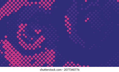 Halftone pattern texture vector abstract background. Dynamic retro background. Modern background illustration.