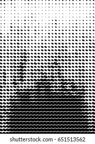 Halftone pattern vector. Cover A4 format, template for poster, brochure