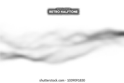 Halftone pattern vector. Gradient dot pattern. Grunge halftone background ,old retro comic book design element. Vector illustration.