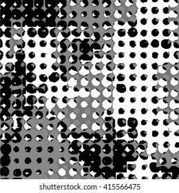 Halftone pattern. Vector illustration.