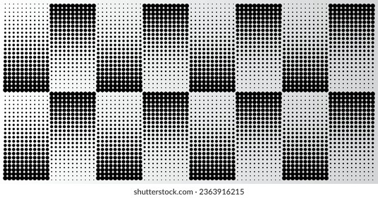 Halftone pattern vector with rotating and multiply technic