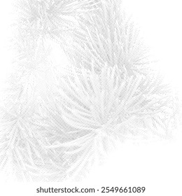 halftone pine leaf minimalis background