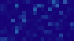 Halftone Pixel Dithering Square Tiles Seamless Pattern. Abstract Tech Pixel Background. Vector Illustration. Pixel Halftone Effect Random Tiles Generative Art.