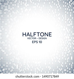 Halftone poster radial style clean design with space for your text. vector illustration