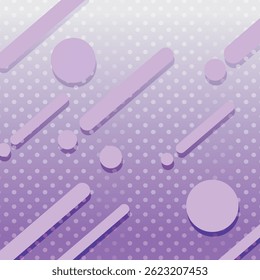 Halftone purple abstract comic background with diagonal lines and floating circles. Great for webtoon action scenes, pop art design, manga backdrops, and energetic visual storytelling
