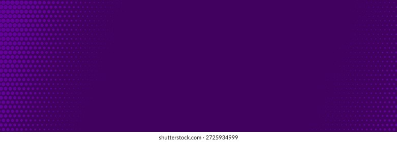 Anuncio morado semitono. Cómic Abstractas, fondo de dibujos animados con puntos, círculo, folleto de venta, tarjeta retro, fondo tecnológico, Plantilla techno. Ilustración vectorial eps10
