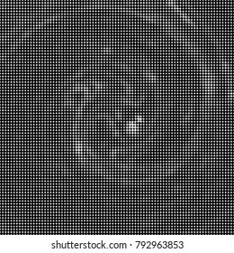 Halftone radial black and white vector pattern