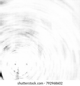 Halftone radial black and white vector pattern
