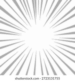 Fondo de punto de explosión radial de semitono