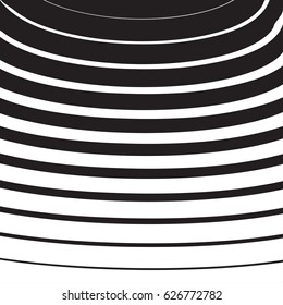 Halftone radial pattern background striped. Vector lines texture retro. Abstract linear stripes background. Black and white