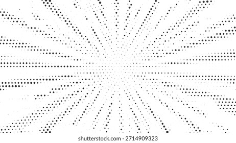 Fondo radial de medio tono para carteles modernos, diseños abstractos, marca digital, Ilustración vectorial de Diseño gráfico
