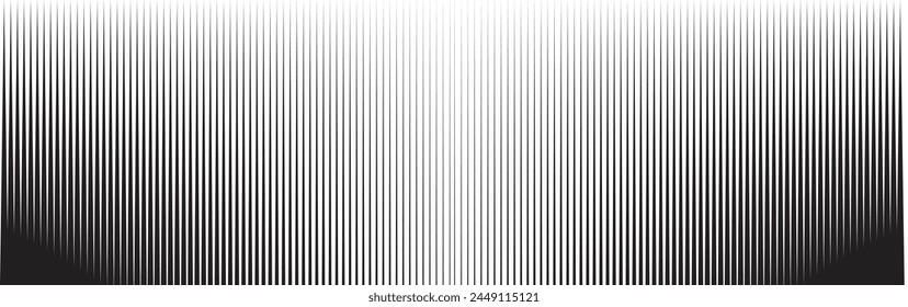 Halftone random horizontal straight parallel lines, stripes pattern and background. Lines vector illustrations. Streaks, strips, hatching and pinstripes element. Liny, lined, striped vector