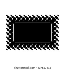 Halftone rectangular frame with horizontal separator for text, object, or image object. Halftone Background in the form of paintings. Design stock vector