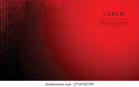 Halftone red backboard with a black background