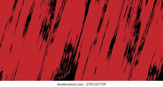  Fondo de textura grunge degradado de patrón de color rojo y negro semitono. Dots pop art comics estilo deportivo Ilustración vectorial moderna.
