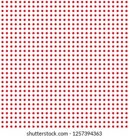 Halftone of red halftone dots on a white background