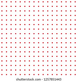 Halftone of red halftone dots on a white background