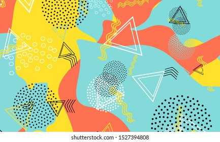 Halftone Red Wallpaper. Mustard Vector Design. Simple Drawing. Kinder Print. Baby Blue Minimal Template. Amber Graphic Artwork. 90s Fashion.