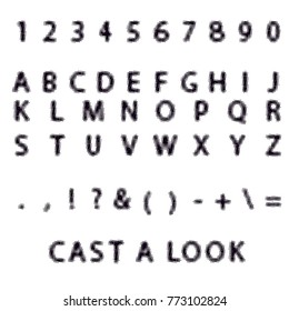 Halftone retro font