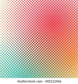 Halftone retro print background