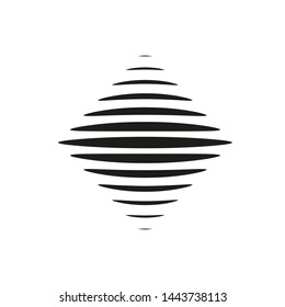 halftone rhomb icon. vector illustration