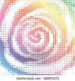 Halftone rose background