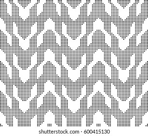 Halftone round black seamless background arrow geometry
