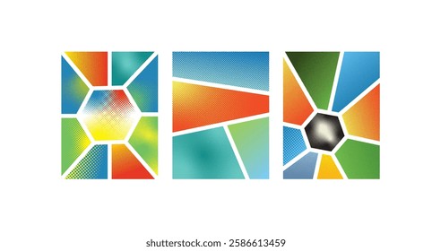 Halftone screen dot Gradient effects vector print  t-shirt 👚  design
