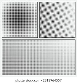 Halftone Screentone Monochrome Frame Template