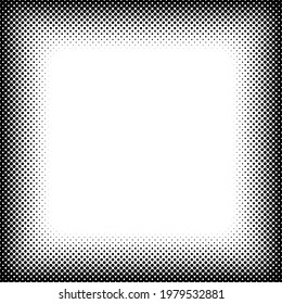 Halftone, screentone square border, frame design