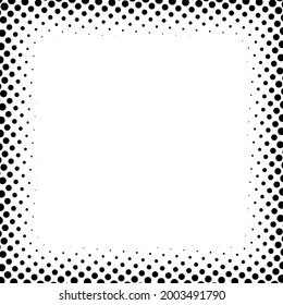 Halftone, Screentone Square Border, Frame Design