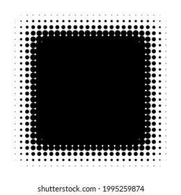 Halftone, Screentone Square Design Element