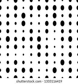 Halftone seamless abstract background with circles, ovals. Infinity geometric pattern. Vector illustration.    