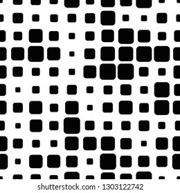 Halftone seamless abstract background with squares. Infinity geometric pattern. Vector illustration.   