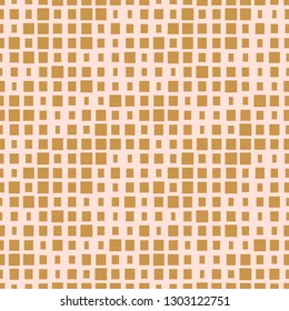 Halftone seamless abstract background with squares. Infinity geometric pattern. Vector illustration.   