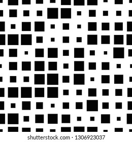 Halftone seamless abstract background with squares. Infinity geometric pattern. Vector illustration.       