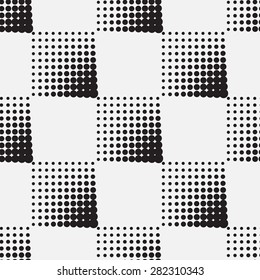 Halftone  seamless background in the form of a squares vector 