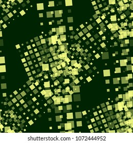 Halftone seamless background. Trendy background with different colors squares for textile or wallpaper. Halftone Seamless Pattern with Color Squares for your Design. Vector Texture.