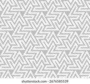 Halftone seamless pattern. Abstract dotted background. Vector illustration.