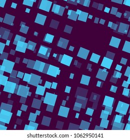 Halftone seamless pattern. Digital background with different colors squares for textile or wallpaper. Halftone Seamless Background with Color Elements for your Design. Vector Texture.