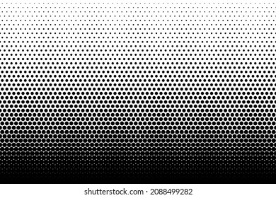 Halftone seamless pattern. Dot background. Gradient faded dots. Half tone texture. Gradation patern. Black circle isolated on white backdrop for overlay effect. Geometric bg. Vector illustration