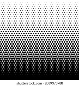 Halftone seamless pattern. Dot background. Gradient faded dots. Half tone texture. Gradation patern. Black color circle isolated on white backdrop for overlay effect. Geometric bg. Vector illustration