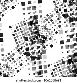 Halftone seamless pattern. Vintage pattern with different colors elements for card or flyer. Halftone Seamless Background with Color Elements for your Design. Vector Texture.