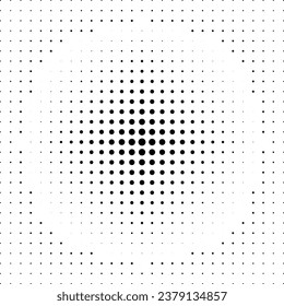 halftone shape vector circular background