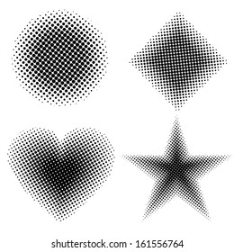 Halftone shapes