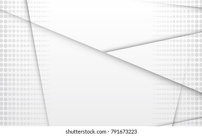 Halftone silver abstract background. Modern design template for web site, flyer, digital presentation, cover and magazine. Abstract concept for brochure, poster, backdrop and space for text
