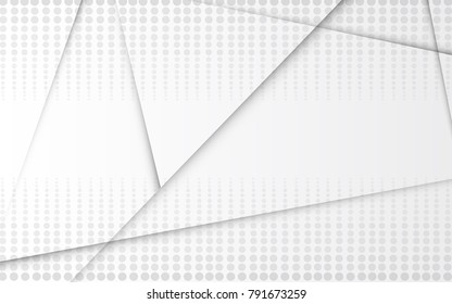 Halftone silver abstract background. Modern design template for web site, flyer, digital presentation, cover and magazine. Abstract concept for brochure, poster, backdrop and space for text