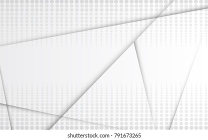 Halftone silver abstract background. Modern design template for web site, flyer, digital presentation, cover and magazine. Abstract concept for brochure, poster, backdrop and space for text
