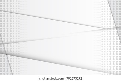 Halftone silver abstract background. Modern design template for web site, flyer, digital presentation, cover and magazine. Abstract concept for brochure, poster, backdrop and space for text